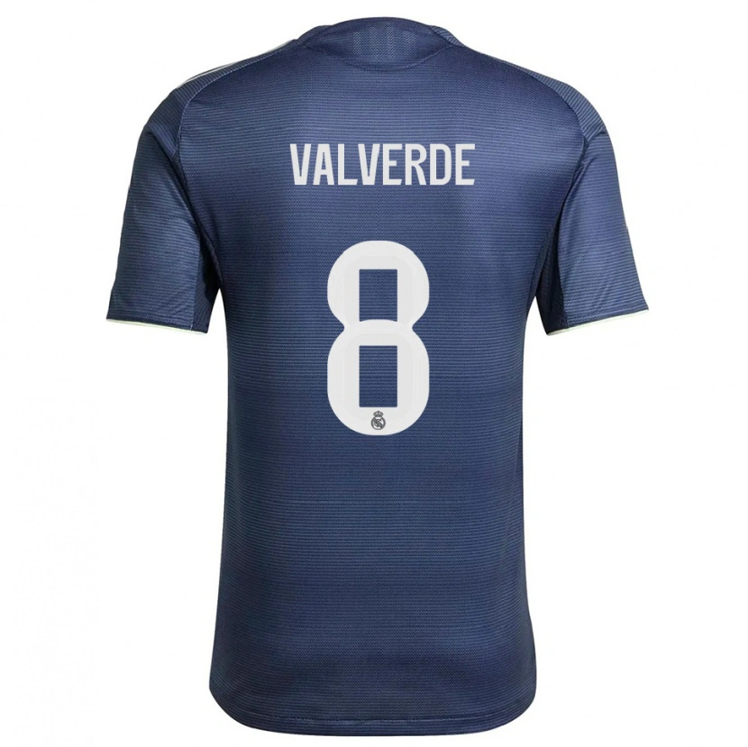 Danxen Herren Federico Valverde #8 Marine Silber Auswärtstrikot Trikot 2025/26 T-Shirt Österreich