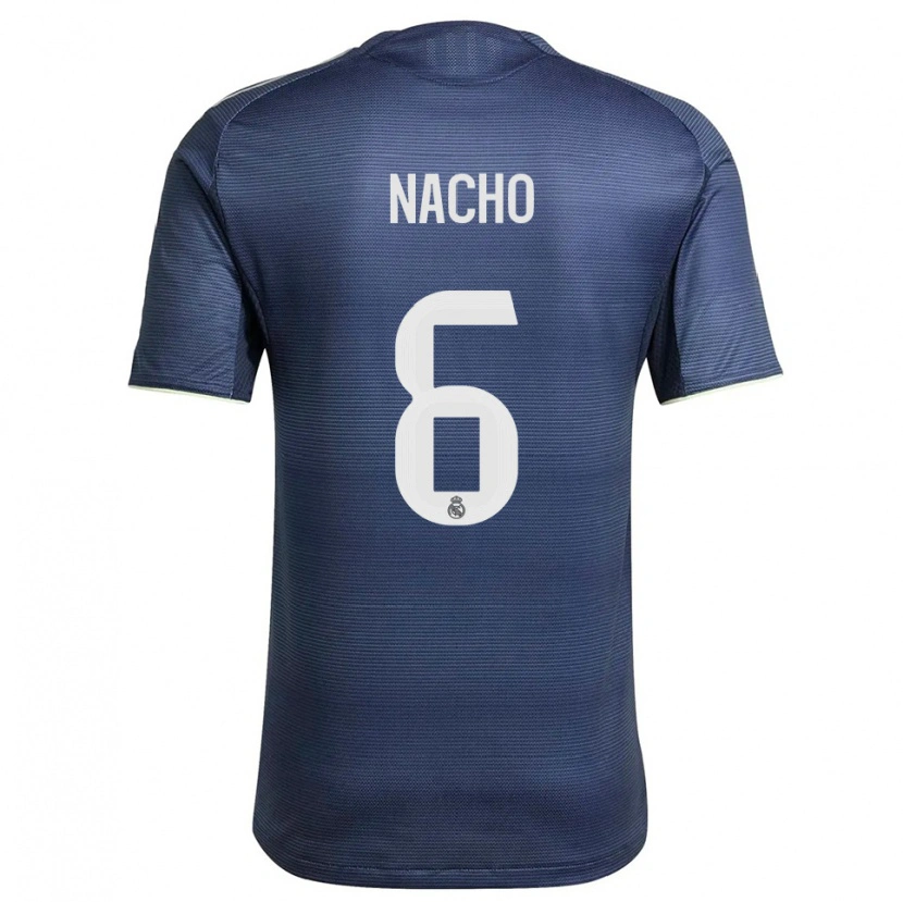 Danxen Herren Nacho Fernandez #6 Marine Silber Auswärtstrikot Trikot 2025/26 T-Shirt Österreich