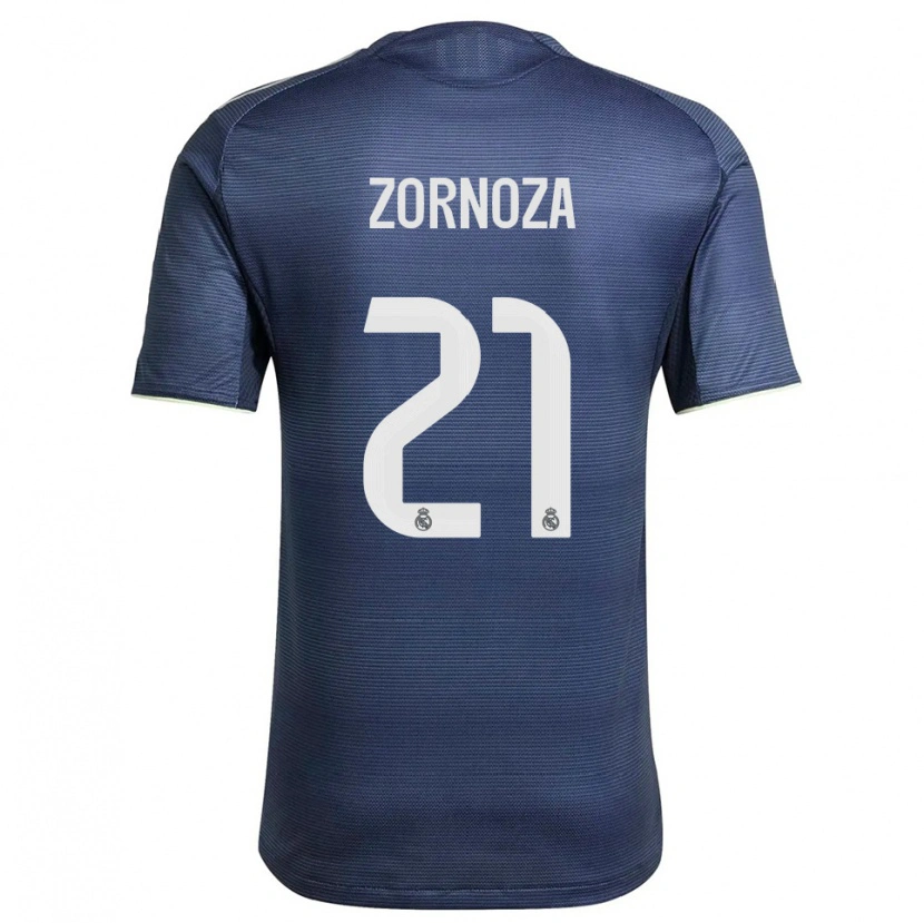 Danxen Herren Claudia Zornoza #21 Marine Silber Auswärtstrikot Trikot 2025/26 T-Shirt Österreich