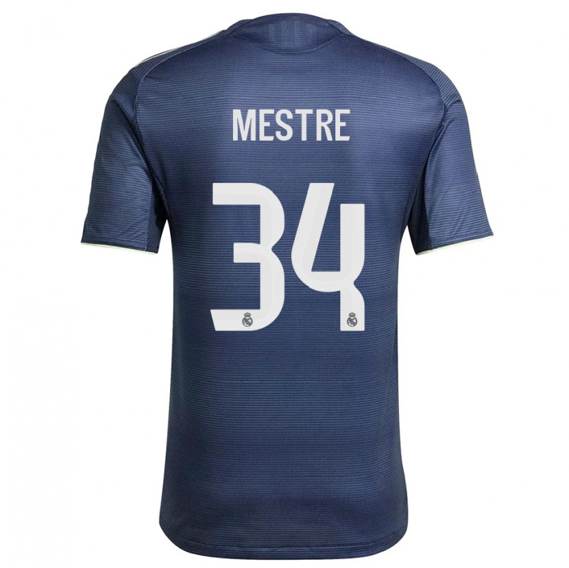 Danxen Herren Sergio Mestre #34 Marine Silber Auswärtstrikot Trikot 2025/26 T-Shirt Österreich