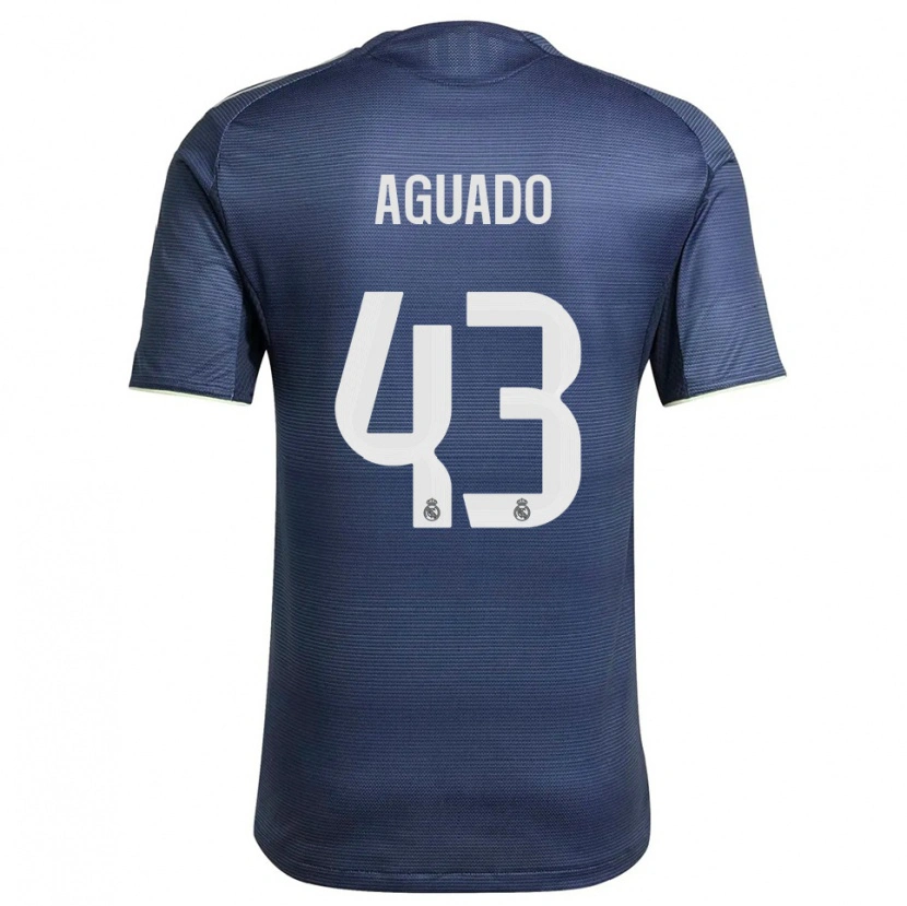 Danxen Herren Diego Aguado #43 Marine Silber Auswärtstrikot Trikot 2025/26 T-Shirt Österreich