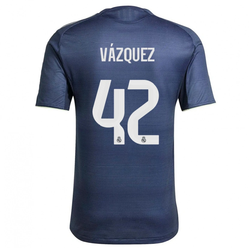 Danxen Herren Erik Vázquez #42 Marine Silber Auswärtstrikot Trikot 2025/26 T-Shirt Österreich