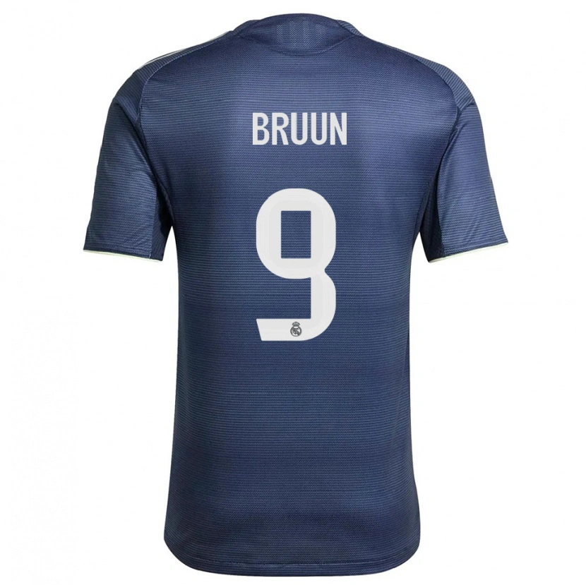 Danxen Herren Signe Bruun #9 Marine Silber Auswärtstrikot Trikot 2025/26 T-Shirt Österreich