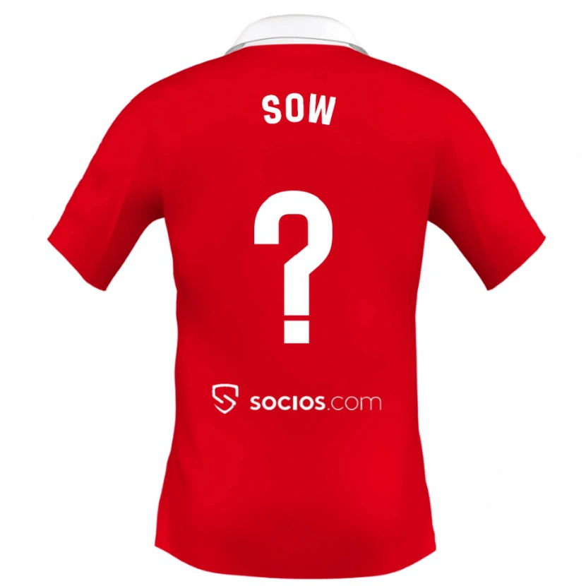 Danxen Herren Bakary Sow #0 Rot Weiß Grau Auswärtstrikot Trikot 2025/26 T-Shirt Österreich