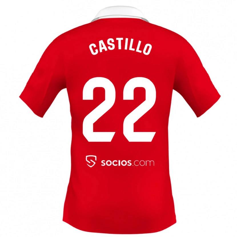 Danxen Herren José Castillo #22 Rot Weiß Grau Auswärtstrikot Trikot 2025/26 T-Shirt Österreich