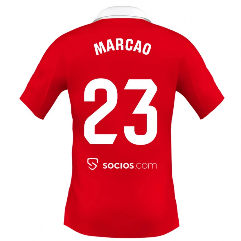 Danxen Herren Marcão #23 Rot Weiß Grau Auswärtstrikot Trikot 2025/26 T-Shirt Österreich