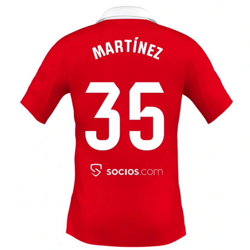 Danxen Herren Ramón Martínez #35 Rot Weiß Grau Auswärtstrikot Trikot 2025/26 T-Shirt Österreich