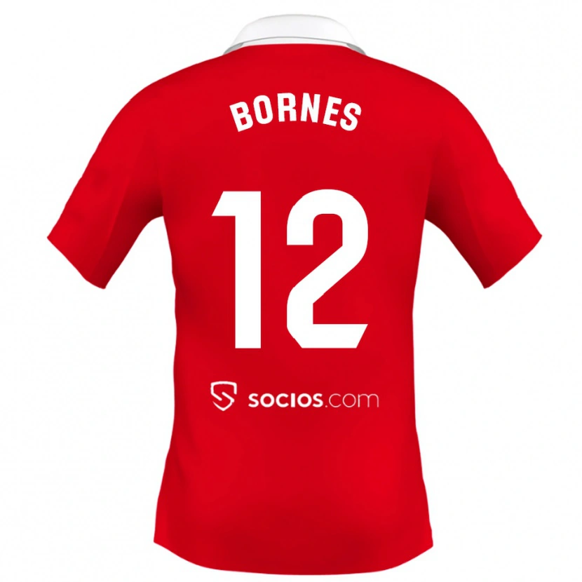 Danxen Herren Pedro Bornes #12 Rot Weiß Grau Auswärtstrikot Trikot 2025/26 T-Shirt Österreich