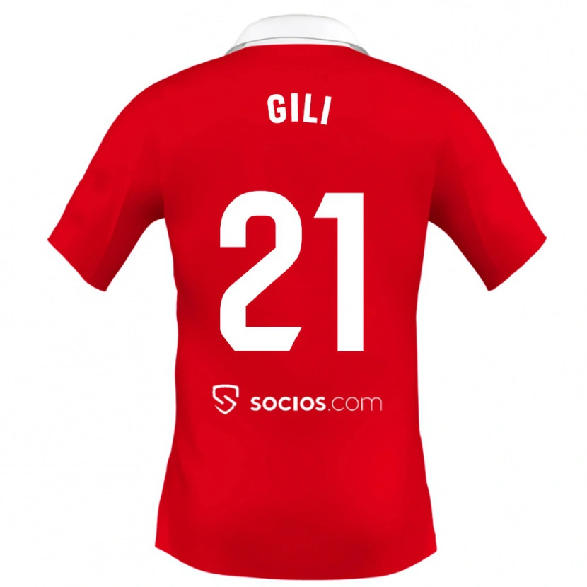 Danxen Herren Gemma Gili #21 Rot Weiß Grau Auswärtstrikot Trikot 2025/26 T-Shirt Österreich