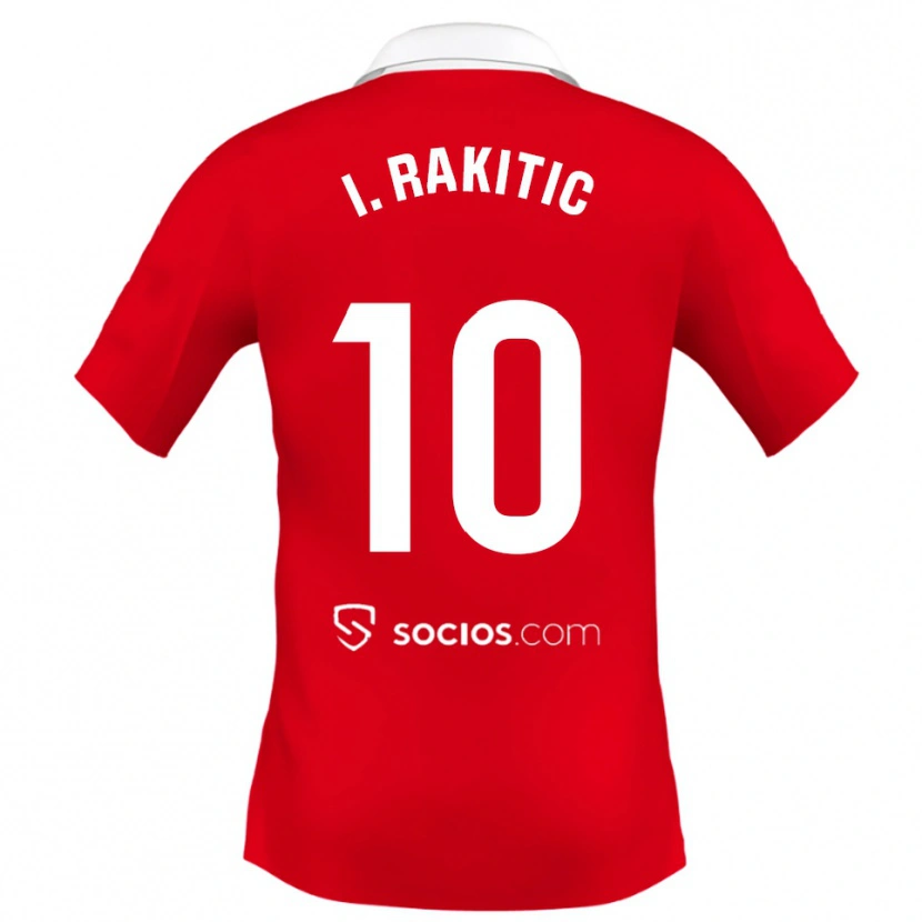 Danxen Herren Ivan Rakitic #10 Rot Weiß Grau Auswärtstrikot Trikot 2025/26 T-Shirt Österreich