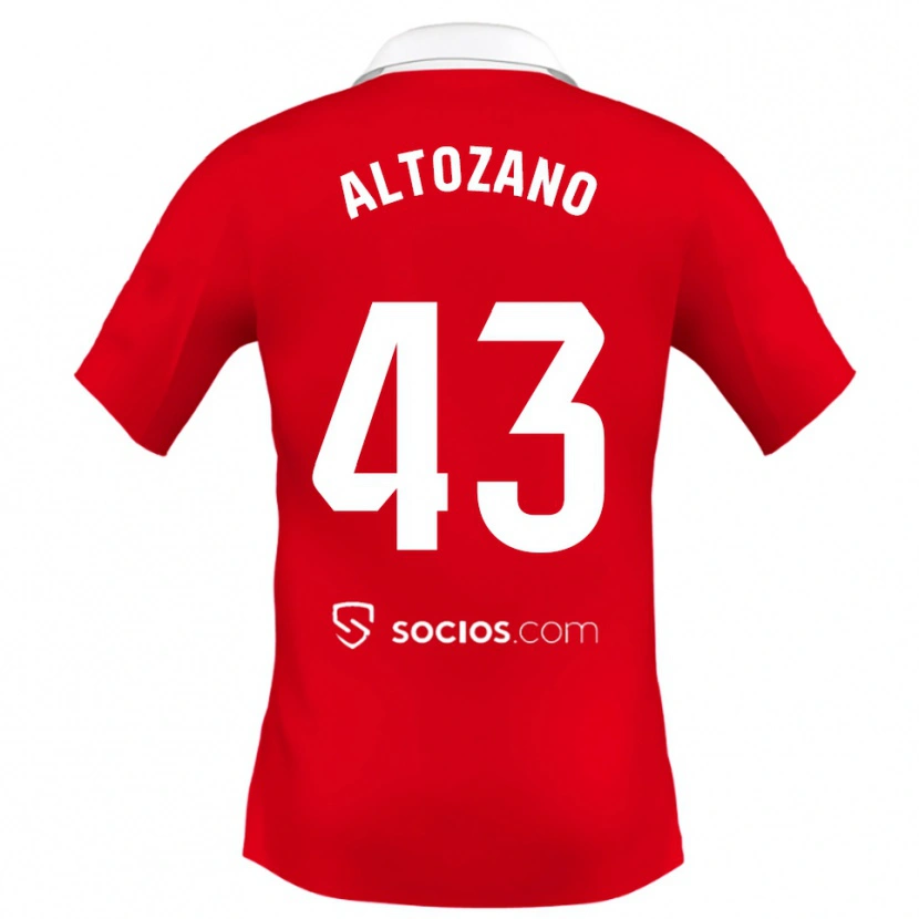 Danxen Herren Edu Altozano #43 Rot Weiß Grau Auswärtstrikot Trikot 2025/26 T-Shirt Österreich