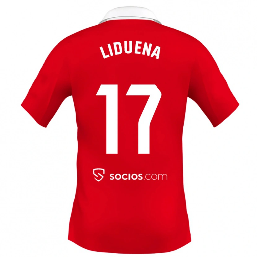 Danxen Herren Daniel Lidueña #17 Rot Weiß Grau Auswärtstrikot Trikot 2025/26 T-Shirt Österreich