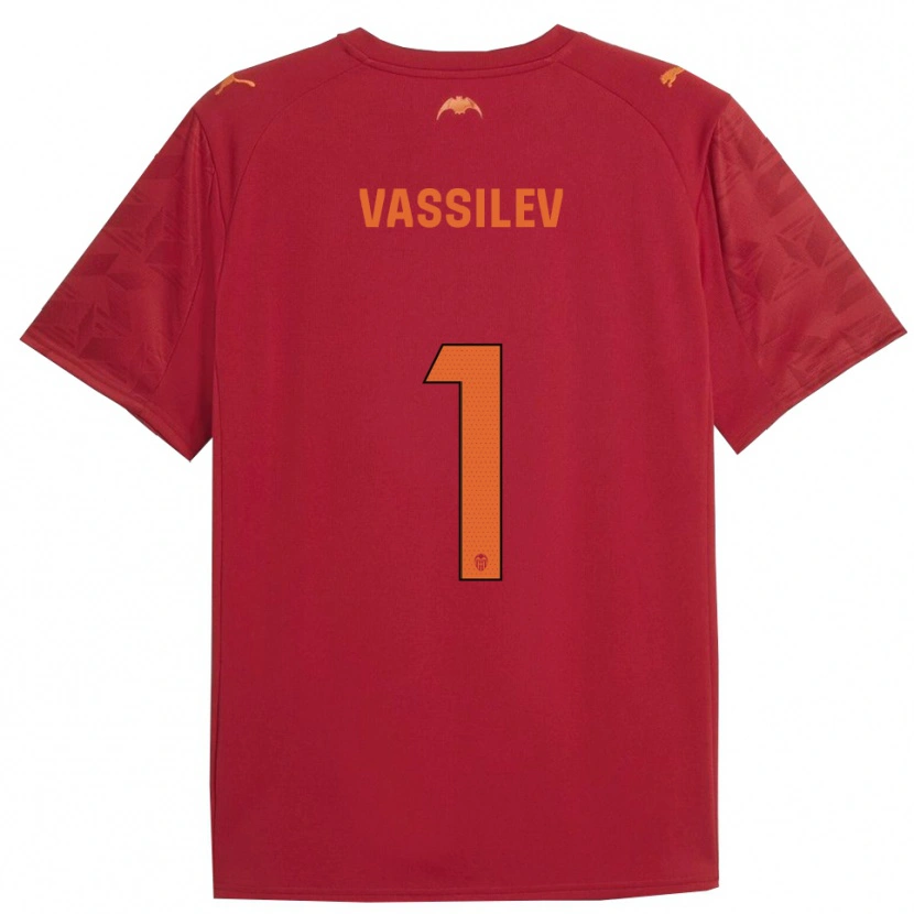 Danxen Herren David Vassilev #1 Rot Orange Auswärtstrikot Trikot 2025/26 T-Shirt Österreich