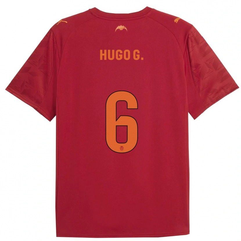 Danxen Herren Hugo Guillamón #6 Rot Orange Auswärtstrikot Trikot 2025/26 T-Shirt Österreich