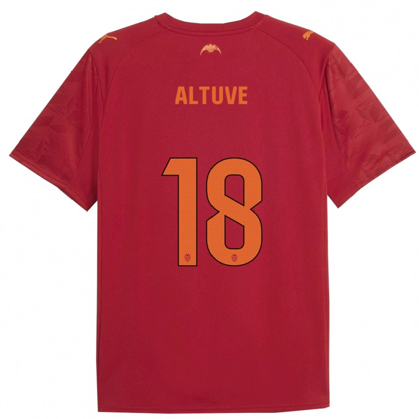 Danxen Herren Oriana Altuve #18 Rot Orange Auswärtstrikot Trikot 2025/26 T-Shirt Österreich