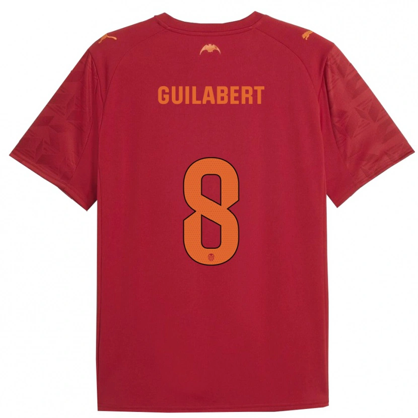 Danxen Herren Mario Guilabert #8 Rot Orange Auswärtstrikot Trikot 2025/26 T-Shirt Österreich