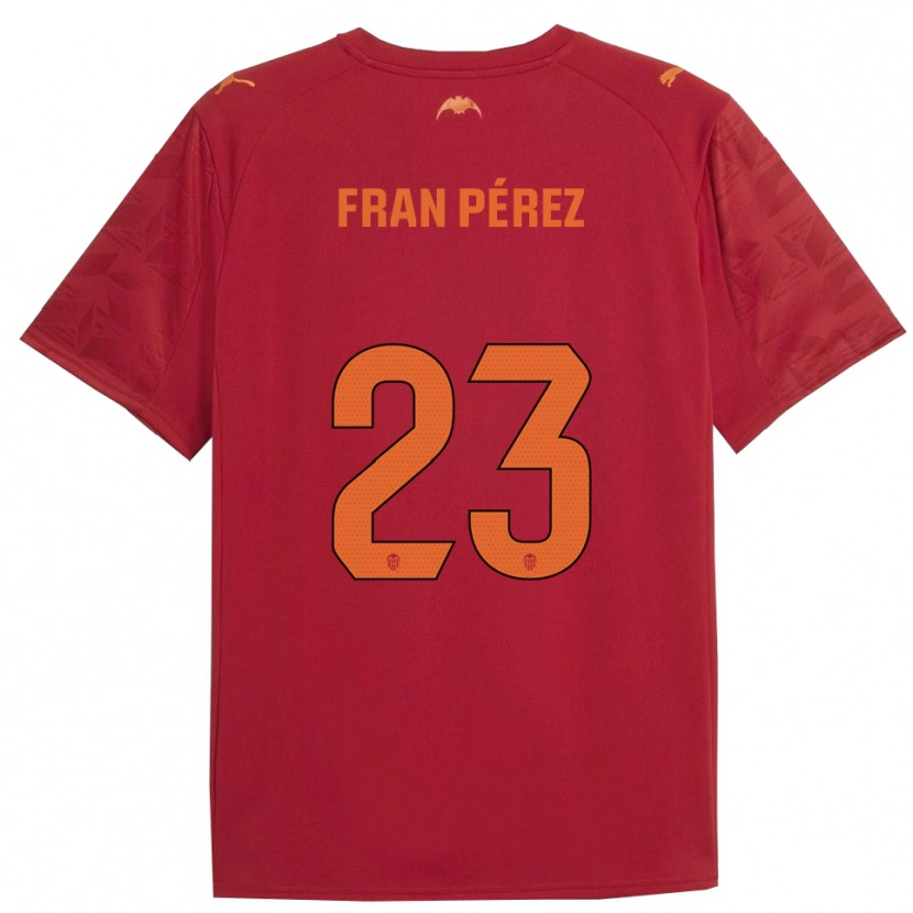Danxen Herren Fran Pérez #23 Rot Orange Auswärtstrikot Trikot 2025/26 T-Shirt Österreich
