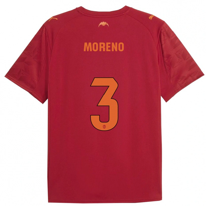 Danxen Herren Diego Moreno #3 Rot Orange Auswärtstrikot Trikot 2025/26 T-Shirt Österreich
