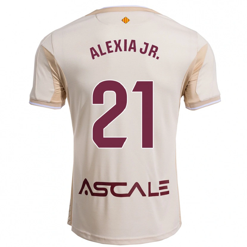 Danxen Herren Alexia Blanco Llacuno #21 Cremeweiß Burgunderrot Auswärtstrikot Trikot 2025/26 T-Shirt Österreich