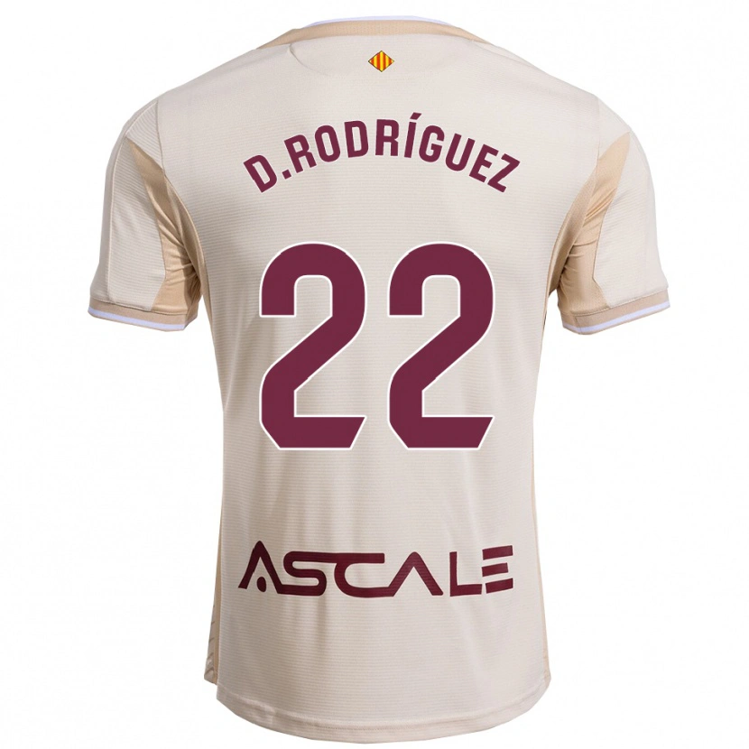 Danxen Herren Daniel Rodríguez #22 Cremeweiß Burgunderrot Auswärtstrikot Trikot 2025/26 T-Shirt Österreich