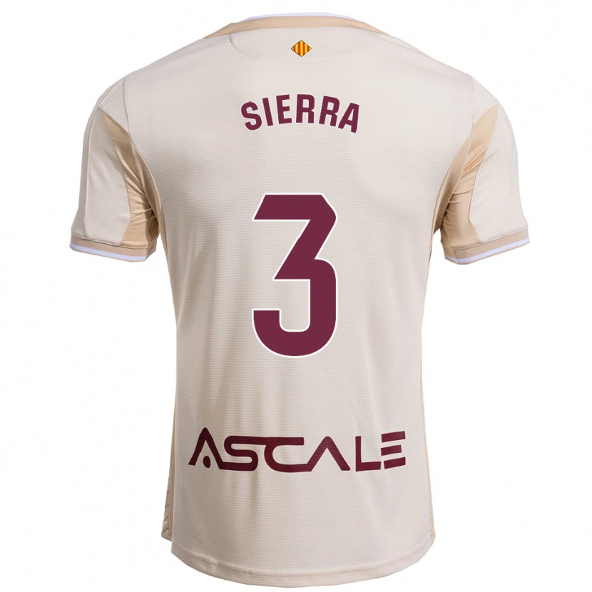 Danxen Herren Ismael Sierra #3 Cremeweiß Burgunderrot Auswärtstrikot Trikot 2025/26 T-Shirt Österreich