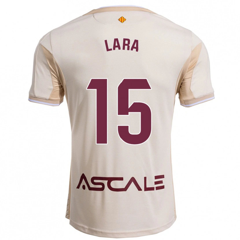 Danxen Herren Francisca Lara #15 Cremeweiß Burgunderrot Auswärtstrikot Trikot 2025/26 T-Shirt Österreich