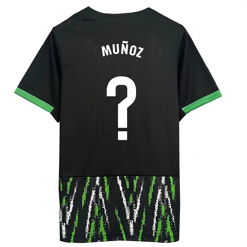 Danxen Herren Ismael Muñoz #0 Schwarz Grün Auswärtstrikot Trikot 2025/26 T-Shirt Österreich