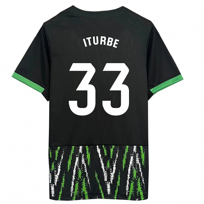 Danxen Herren Alejandro Iturbe #33 Schwarz Grün Auswärtstrikot Trikot 2025/26 T-Shirt Österreich