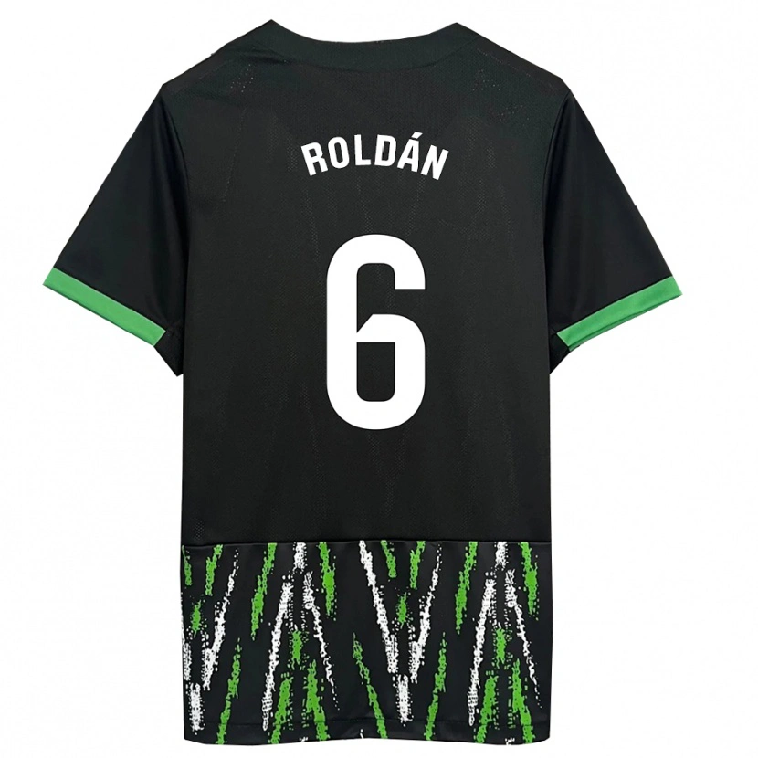 Danxen Herren Luis Roldán #6 Schwarz Grün Auswärtstrikot Trikot 2025/26 T-Shirt Österreich