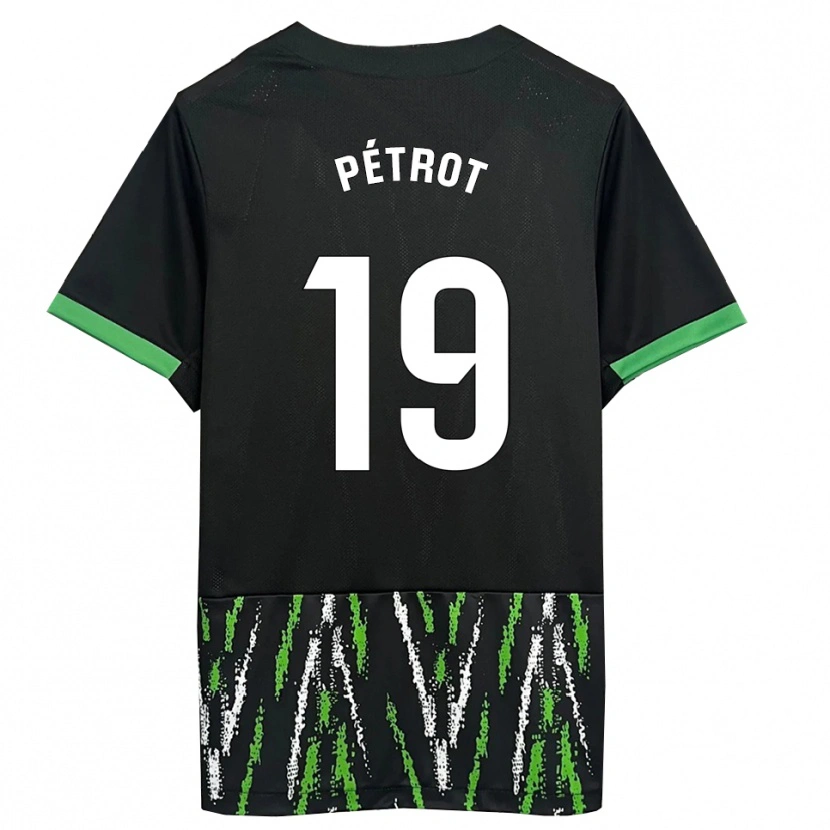 Danxen Herren Léo Pétrot #19 Schwarz Grün Auswärtstrikot Trikot 2025/26 T-Shirt Österreich
