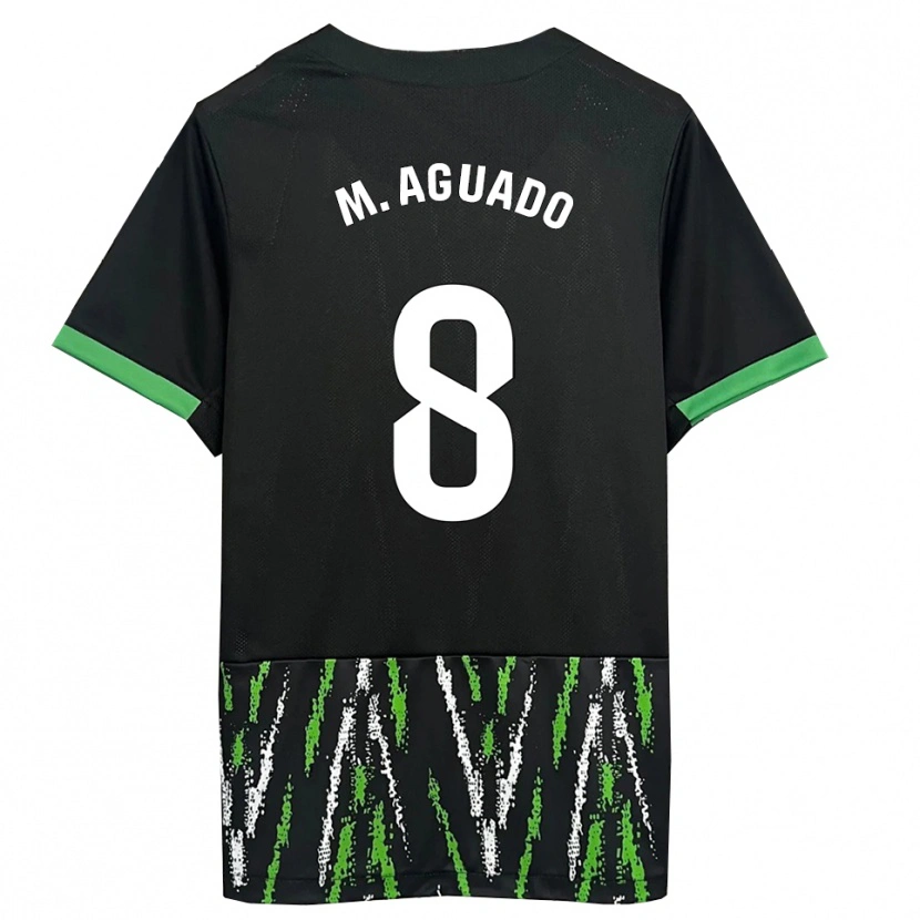 Danxen Herren Marc Aguado #8 Schwarz Grün Auswärtstrikot Trikot 2025/26 T-Shirt Österreich