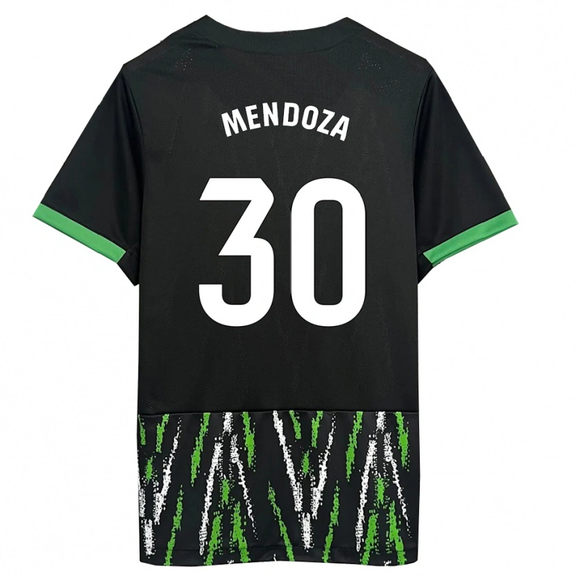 Danxen Herren Rodrigo Mendoza #30 Schwarz Grün Auswärtstrikot Trikot 2025/26 T-Shirt Österreich