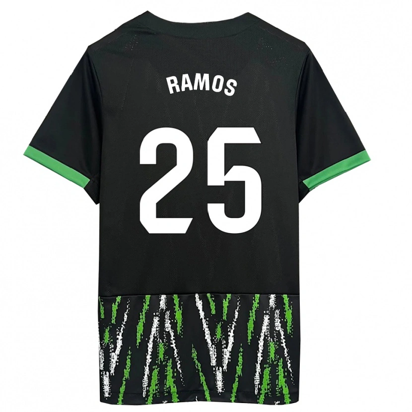 Danxen Herren Alejandro Ramos #25 Schwarz Grün Auswärtstrikot Trikot 2025/26 T-Shirt Österreich
