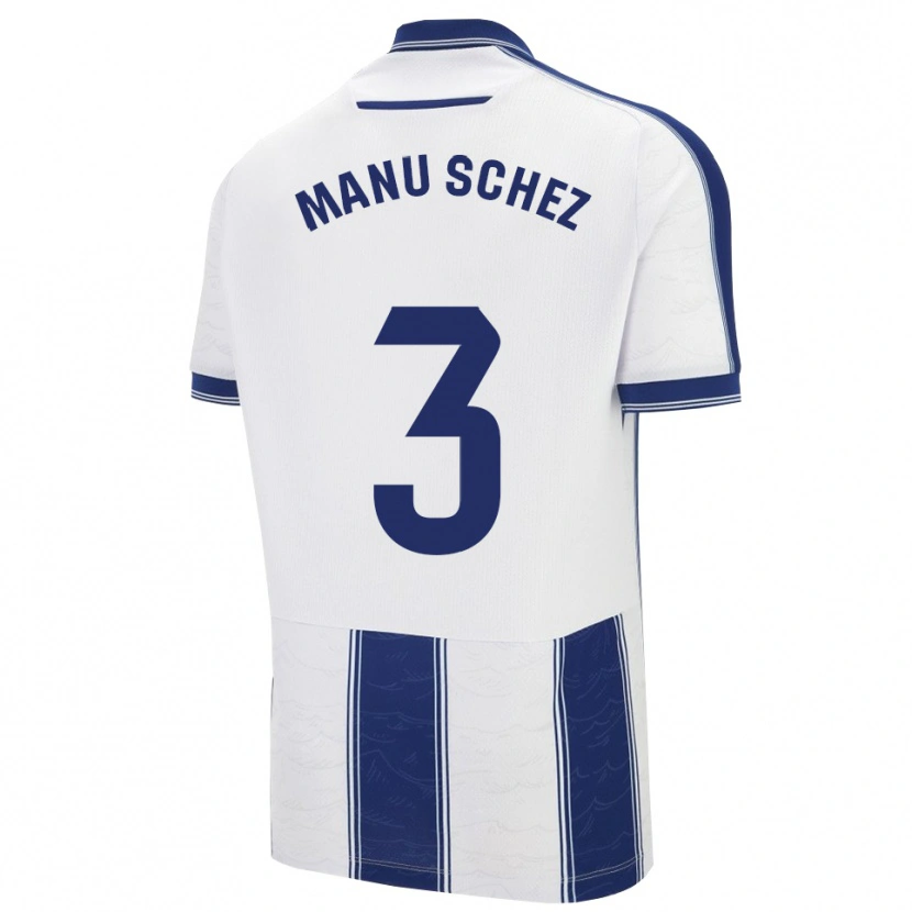 Danxen Herren Manu Sánchez #3 Marine Weiß Auswärtstrikot Trikot 2025/26 T-Shirt Österreich