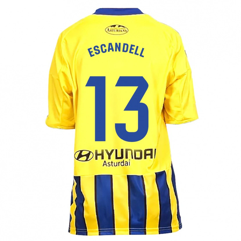 Danxen Herren Aarón Escandell #13 Gelb Blau Auswärtstrikot Trikot 2025/26 T-Shirt Österreich