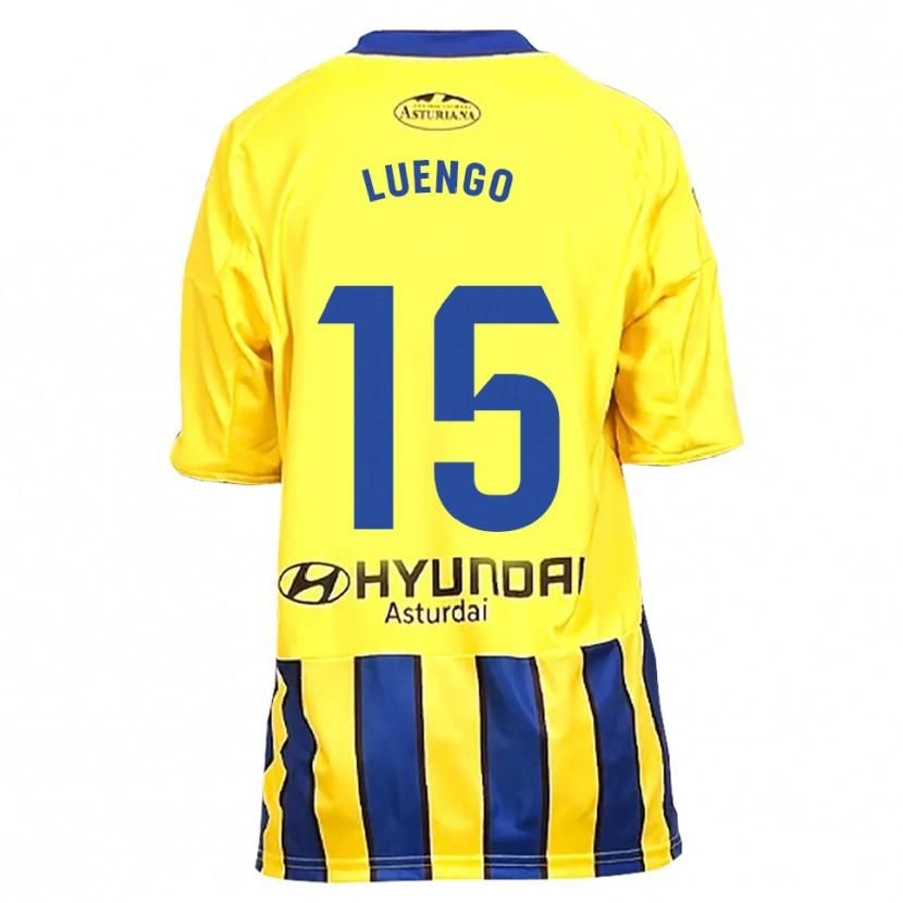 Danxen Herren Oier Luengo #15 Gelb Blau Auswärtstrikot Trikot 2025/26 T-Shirt Österreich