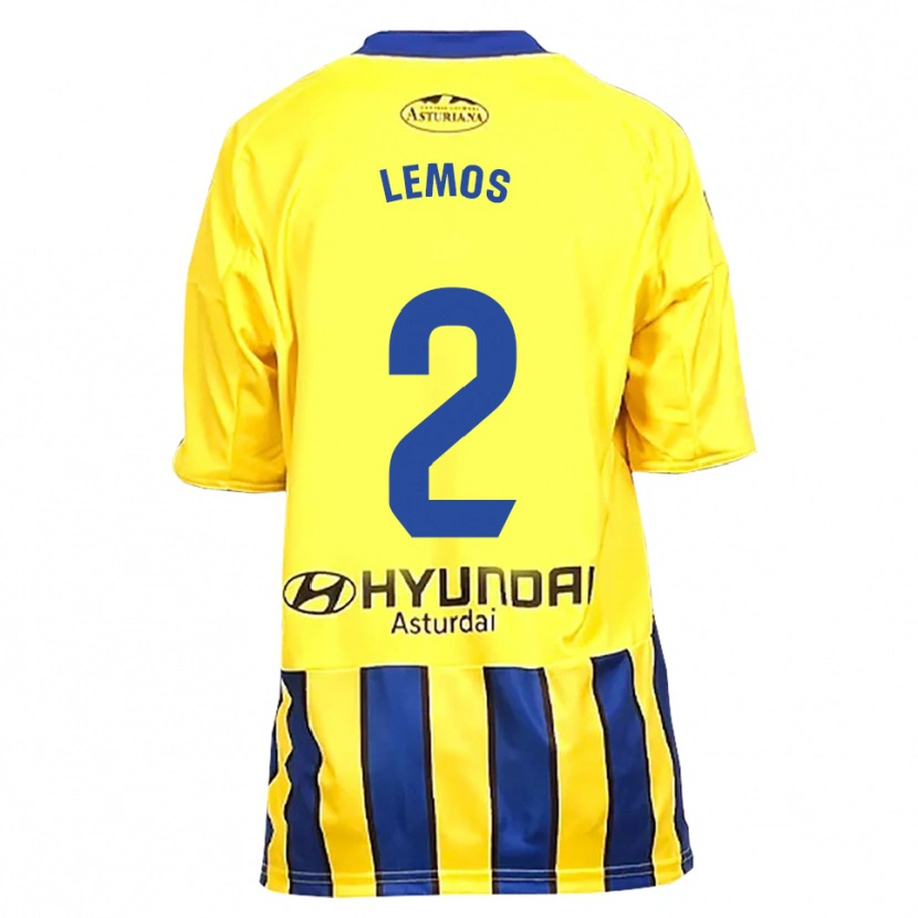 Danxen Herren Álvaro Lemos #2 Gelb Blau Auswärtstrikot Trikot 2025/26 T-Shirt Österreich