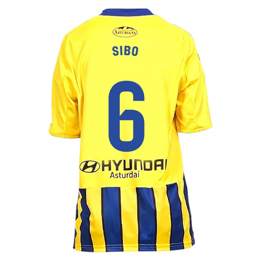 Danxen Herren Kwasi Sibo #6 Gelb Blau Auswärtstrikot Trikot 2025/26 T-Shirt Österreich
