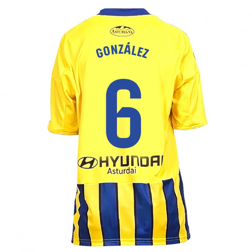 Danxen Herren Yayo González #6 Gelb Blau Auswärtstrikot Trikot 2025/26 T-Shirt Österreich
