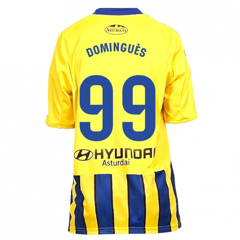 Danxen Herren Brandon Dominguès #99 Gelb Blau Auswärtstrikot Trikot 2025/26 T-Shirt Österreich