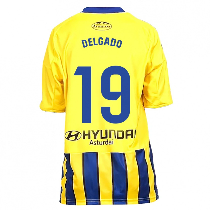 Danxen Herren Joaquín Delgado #19 Gelb Blau Auswärtstrikot Trikot 2025/26 T-Shirt Österreich