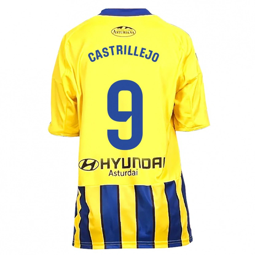 Danxen Herren Guillermo Castrillejo #9 Gelb Blau Auswärtstrikot Trikot 2025/26 T-Shirt Österreich
