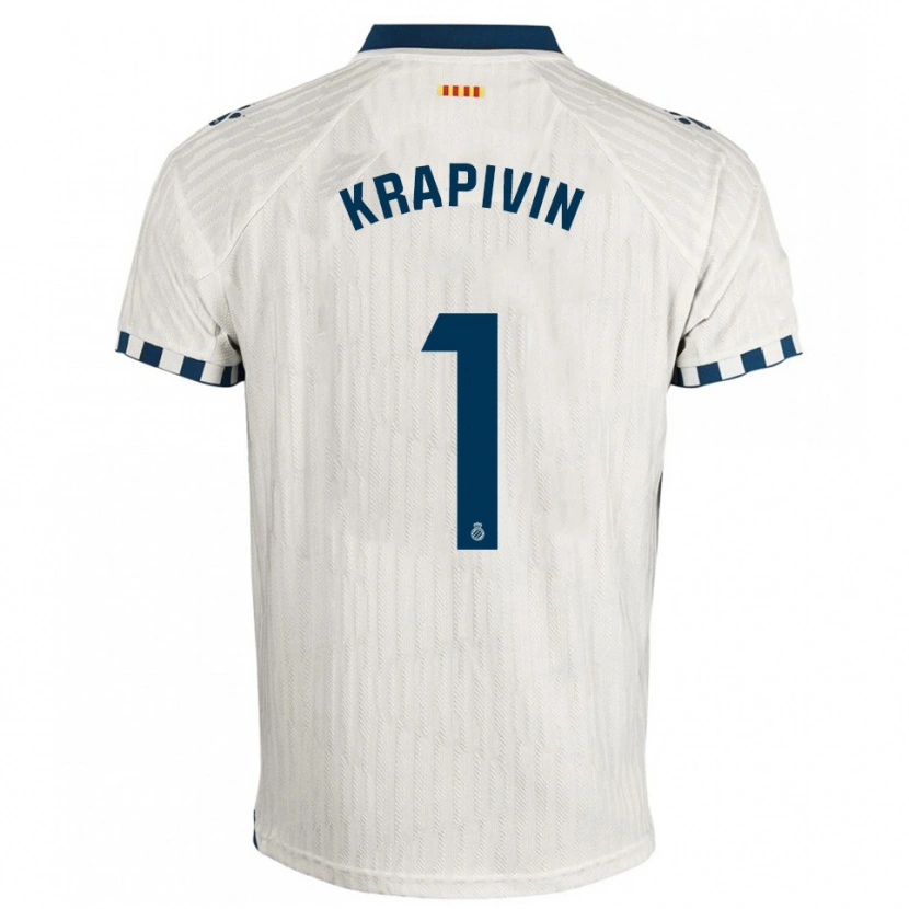 Danxen Herren Yegor Krapivin #1 Weiß Blau Auswärtstrikot Trikot 2025/26 T-Shirt Österreich