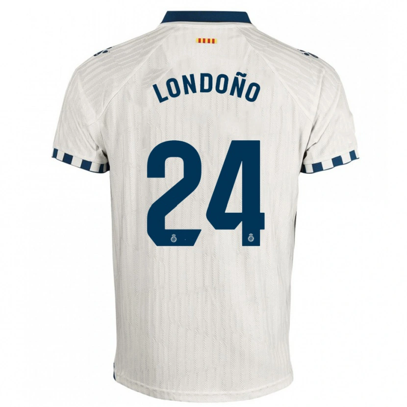 Danxen Herren Miguel Londoño #24 Weiß Blau Auswärtstrikot Trikot 2025/26 T-Shirt Österreich