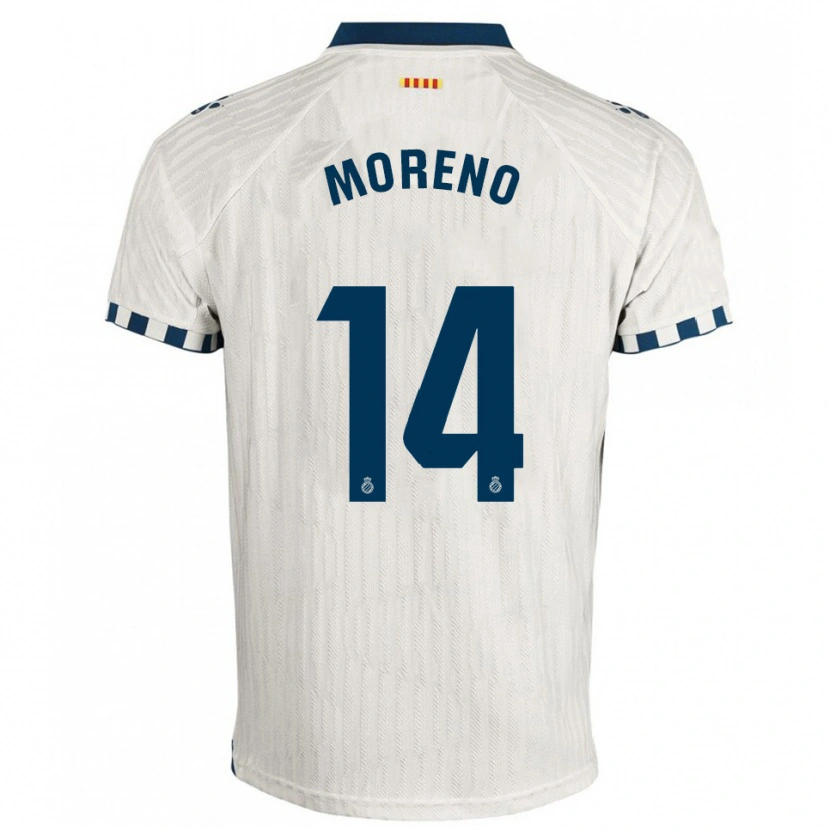 Danxen Herren Jan Moreno #14 Weiß Blau Auswärtstrikot Trikot 2025/26 T-Shirt Österreich
