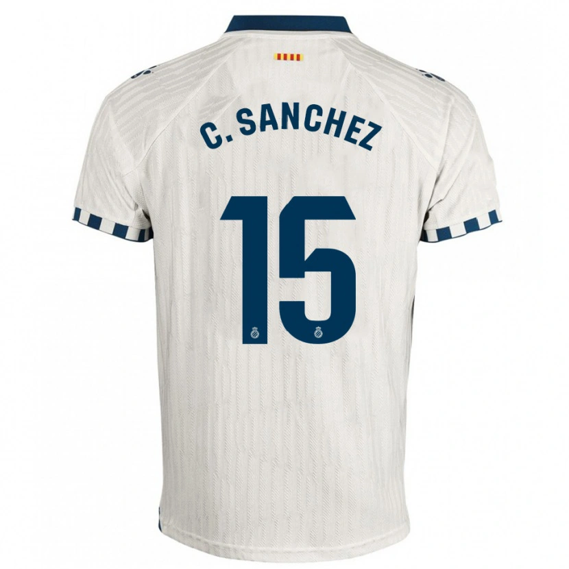 Danxen Herren Carlos Sánchez #15 Weiß Blau Auswärtstrikot Trikot 2025/26 T-Shirt Österreich