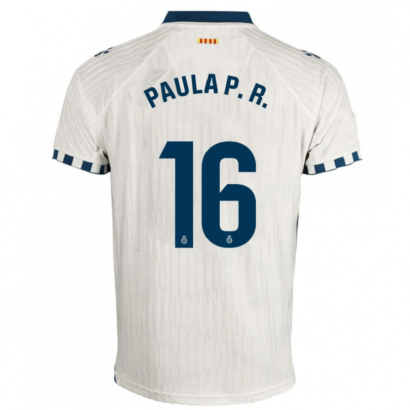 Danxen Herren Paula Perea Ramírez #16 Weiß Blau Auswärtstrikot Trikot 2025/26 T-Shirt Österreich