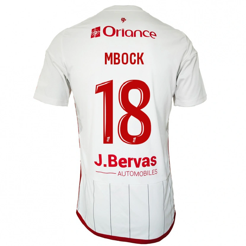 Danxen Herren Hianga'a Mbock #18 Weiß Rot Auswärtstrikot Trikot 2025/26 T-Shirt Österreich