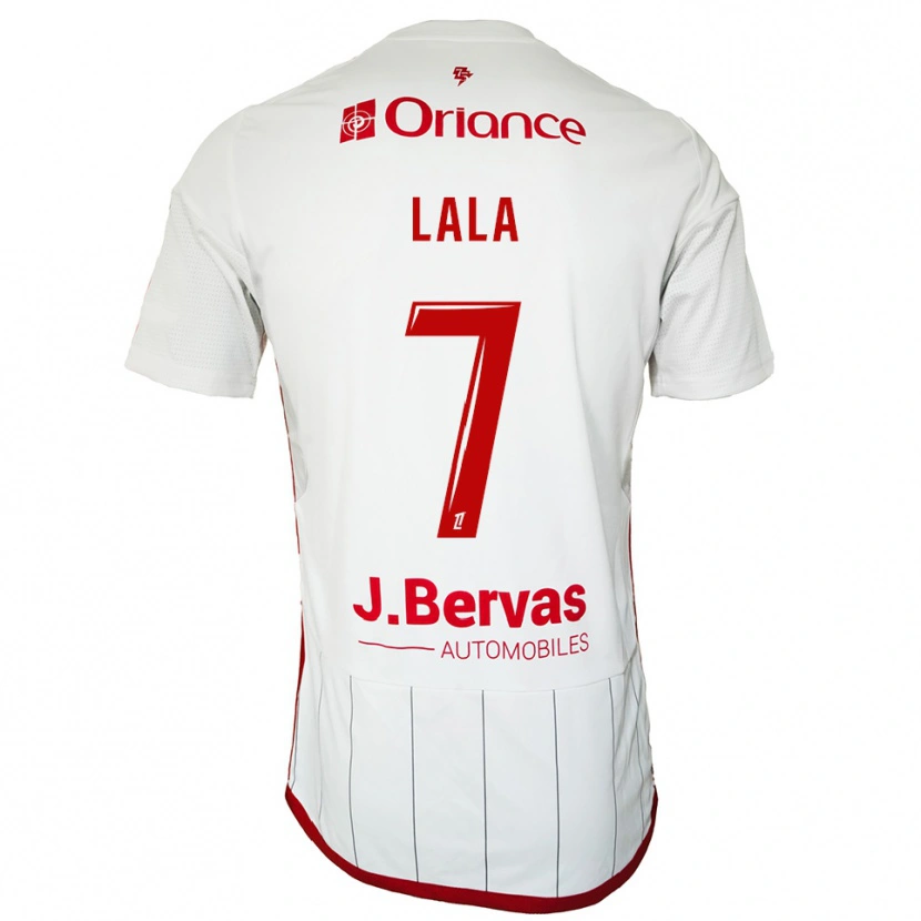Danxen Herren Kenny Lala #7 Weiß Rot Auswärtstrikot Trikot 2025/26 T-Shirt Österreich