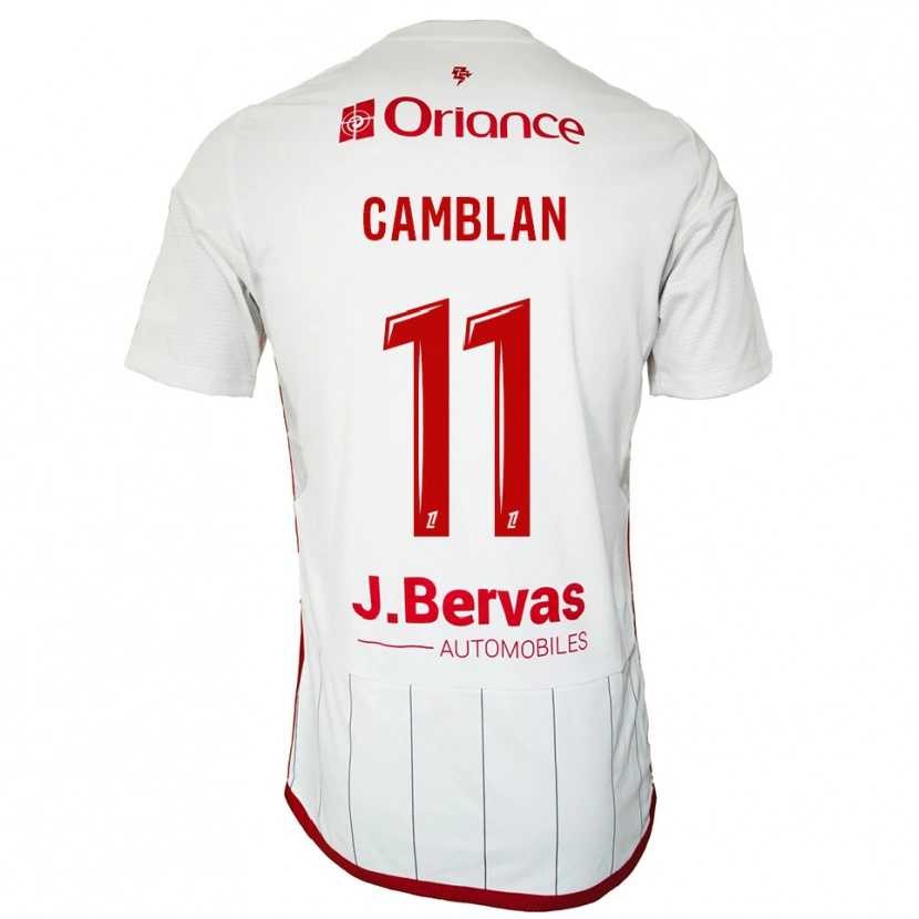 Danxen Herren Axel Camblan #11 Weiß Rot Auswärtstrikot Trikot 2025/26 T-Shirt Österreich